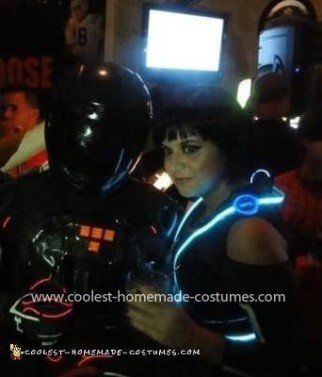 Traje casero para pareja de Quorra y Rinzler Tron Legacy