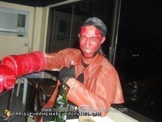 Disfraz casero de Hellboy