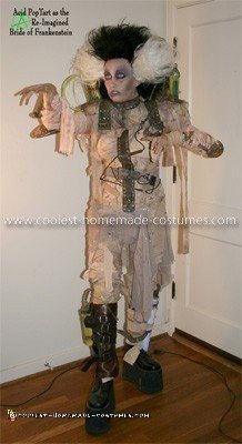 Disfraz de novia de Frankenstein hecho en casa