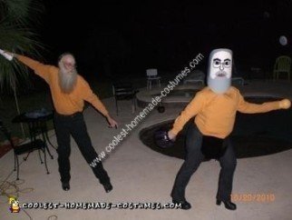 Disfraz casero para una pareja de Wii y Mii