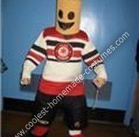 El mejor disfraz de Halloween para hombre de hockey Lego DIY