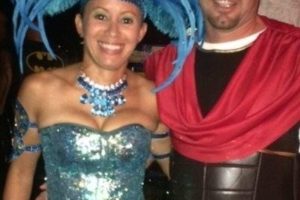 El mejor disfraz de bailarina de samba/carnaval DIY brillante