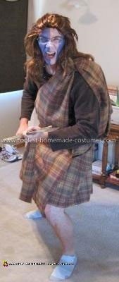 Disfraz casero para la pareja William Wallace y la Princesa Isabel
