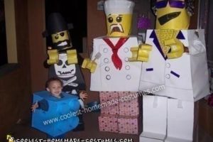 El traje familiar Lego DIY más genial