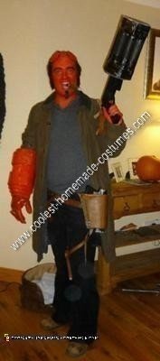 Idea de disfraz de Halloween Hellboy DIY