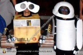 Disfraces caseros de Halloween de Wall E y Eve