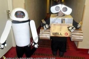 Los mejores disfraces caseros de Halloween de Wall E y Eve