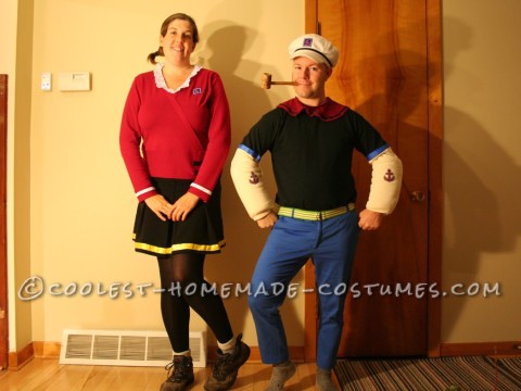 Los disfraces más chulos de Popeye y Olive Oil