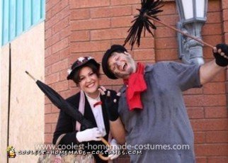 Disfraz casero Mary Poppins y Bert para pareja