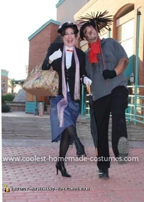 Disfraz casero Mary Poppins y Bert para pareja