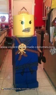 Disfraz de Lego Ninjago hecho en casa