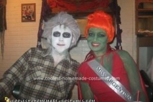 La mejor idea de disfraz de pareja de Beetlejuice DIY para Halloween