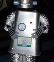 El traje de robot brillante más genial