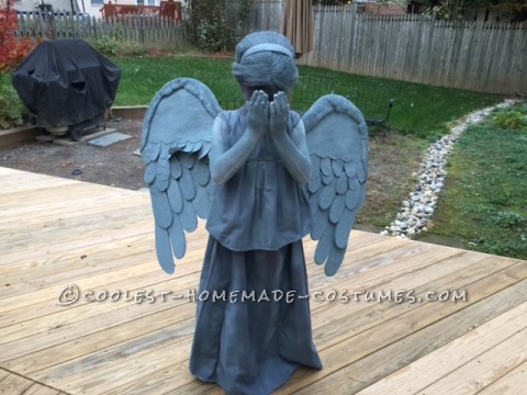¡Disfraz de Doctor Who Weeping Angel para un verdadero Vovian de 10 años!