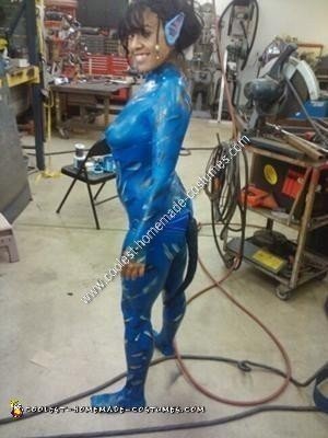Idea de disfraz de avatar de Halloween de bricolaje