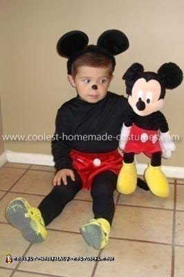 Disfraz de Mickey Mouse hecho en casa