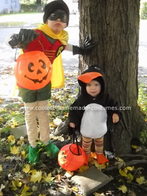     Disfraz de Batman Robin Catwoman y pingüino de Halloween