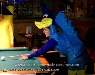 Disfraces caseros para una pareja de Wile E Coyote y Roadrunner
