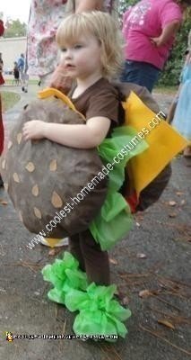 Idea de disfraz de Halloween para niños con hamburguesa con queso casera