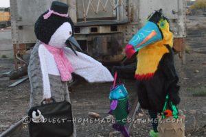 Disfraces de pingüinos y tucanes: pájaros del mismo vuelo en cualquier clima