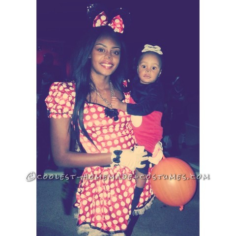 Disfraz de madre e hijo: Mickey y Minnie