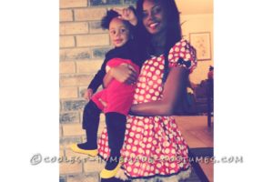 Disfraz de madre e hijo: Mickey y Minnie
