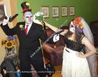 Disfraz casero de los novios Dia de los Muertos