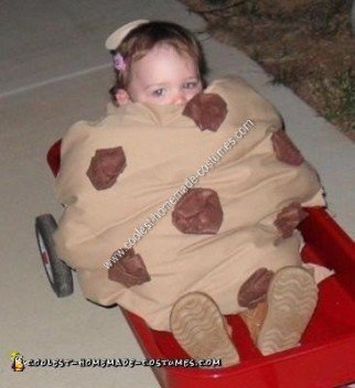 Idea de disfraz de Halloween de galletas caseras para mamá y bebé