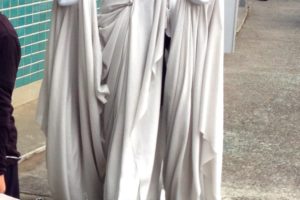 Disfraz espeluznante de ilusión fantasma