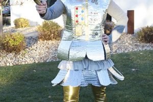 Cómodo disfraz de niña robot