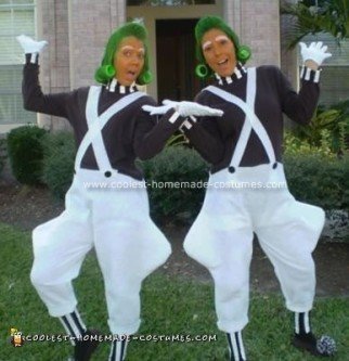 Disfraces caseros de Willy Wonka y Oompa Loompa