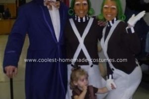 Geniales disfraces caseros de Willy Wonka y Oompa-Loompa