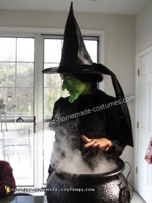 Disfraz de bruja malvada de bricolaje para Halloween
