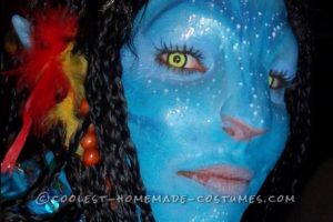 Disfraz de avatar de Neytiri hecho a mano