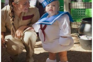 Disfraz de hombre malvavisco para niño sin coser