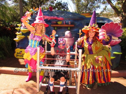 Traje de silla de ruedas de pista de lucha libre