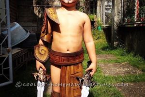 Disfraz de guerrero espartano para niño