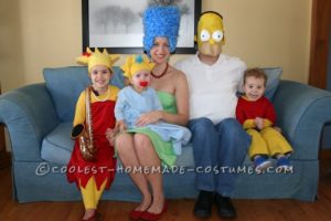 Nuestros disfraces de la familia Simpson