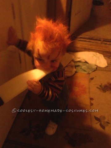 Disfraz espeluznante de Chucky de un año