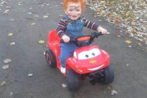 Disfraz espeluznante de Chucky de un año