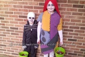 Genial disfraz de los hermanos Jack y Sally
