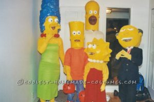 Los mejores disfraces de papel maché de la familia Simpson