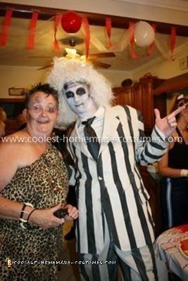 Disfraz de Beetlejuice casero