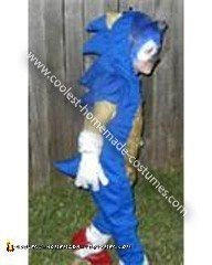 Disfraz infantil casero de Sonic the Hedgehog