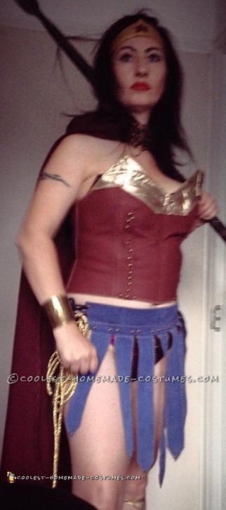 Sexy disfraz de mujer maravilla DIY estilo guerrero amazónico