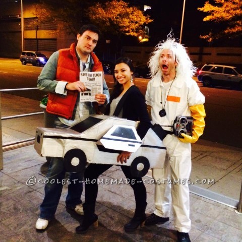 Regreso al futuro Marty McFly y el traje DeLorean