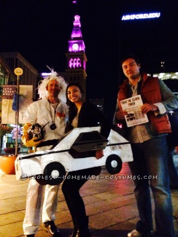 Regreso al futuro Marty McFly y el traje DeLorean