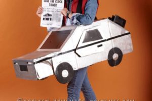 Regreso al futuro Marty McFly y el traje DeLorean