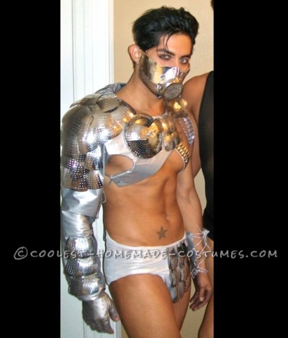 Disfraz de dios del inframundo de metal sexy para hombre