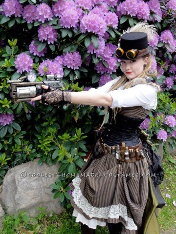 Genial disfraz Steampunk para mujer: Lady Ark Captain